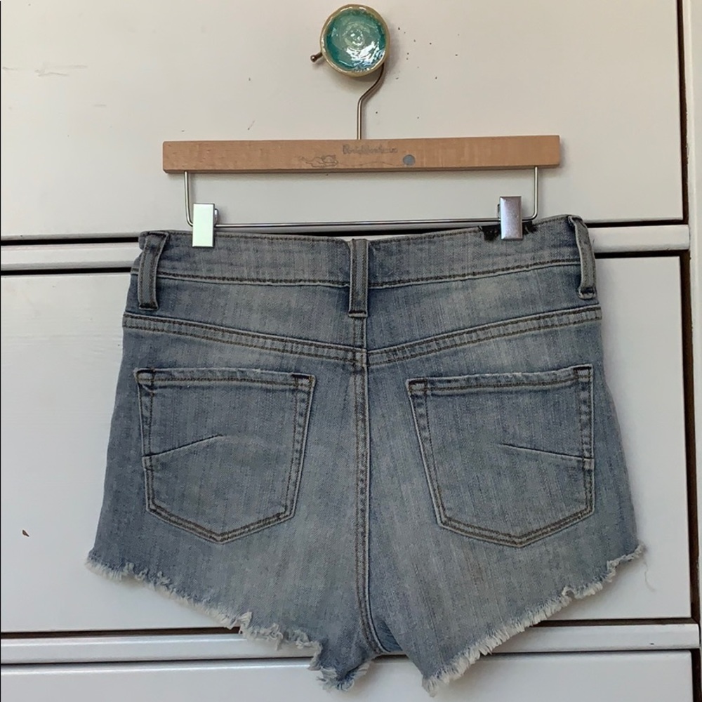 Talula Frayed Jean Shorts (Aritzia) - Picture 2 of 3